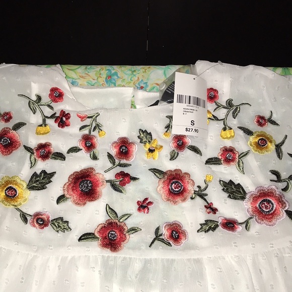 4/$10🌻🌻White & multi color floral forever 21 dress - Picture 5 of 6